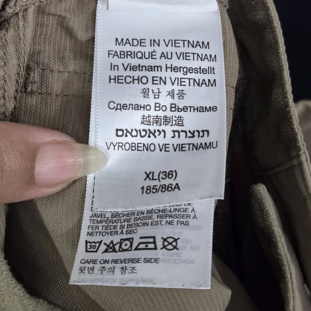 Marmot Men Activewear Pants XL Khaki Elastane Nylon Outdoor Hiking READ